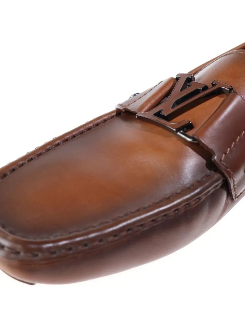 Louis Vuitton Monte Carlo Line Driving Shoes Slip-on Leather